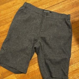 Men Gray Dress up Shorts
